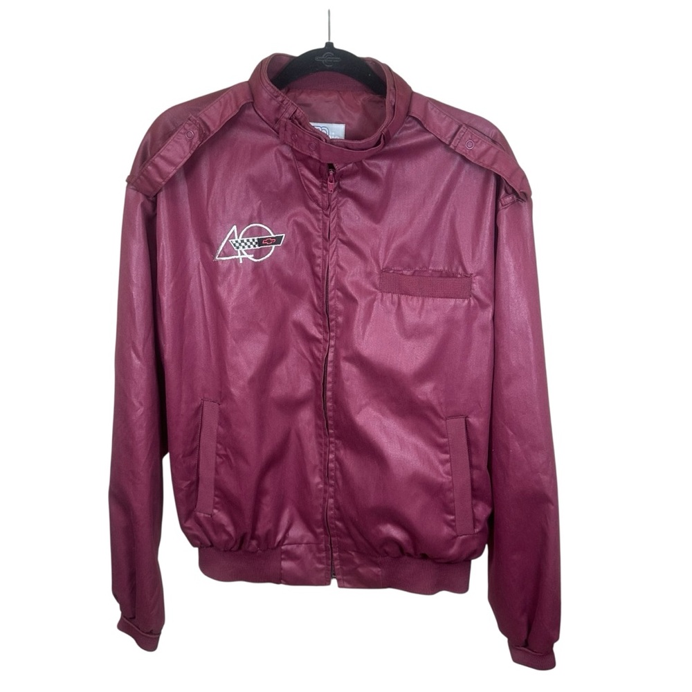 Vintage Pro Fit Men’s Chevrolet Racing Windbreaker Moto Streetcore Grunge XL Red